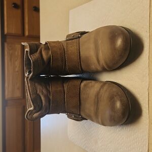 Miz Mooz Spencer Boots/Booties, Brown/Tan, Women's Size 38, EUC